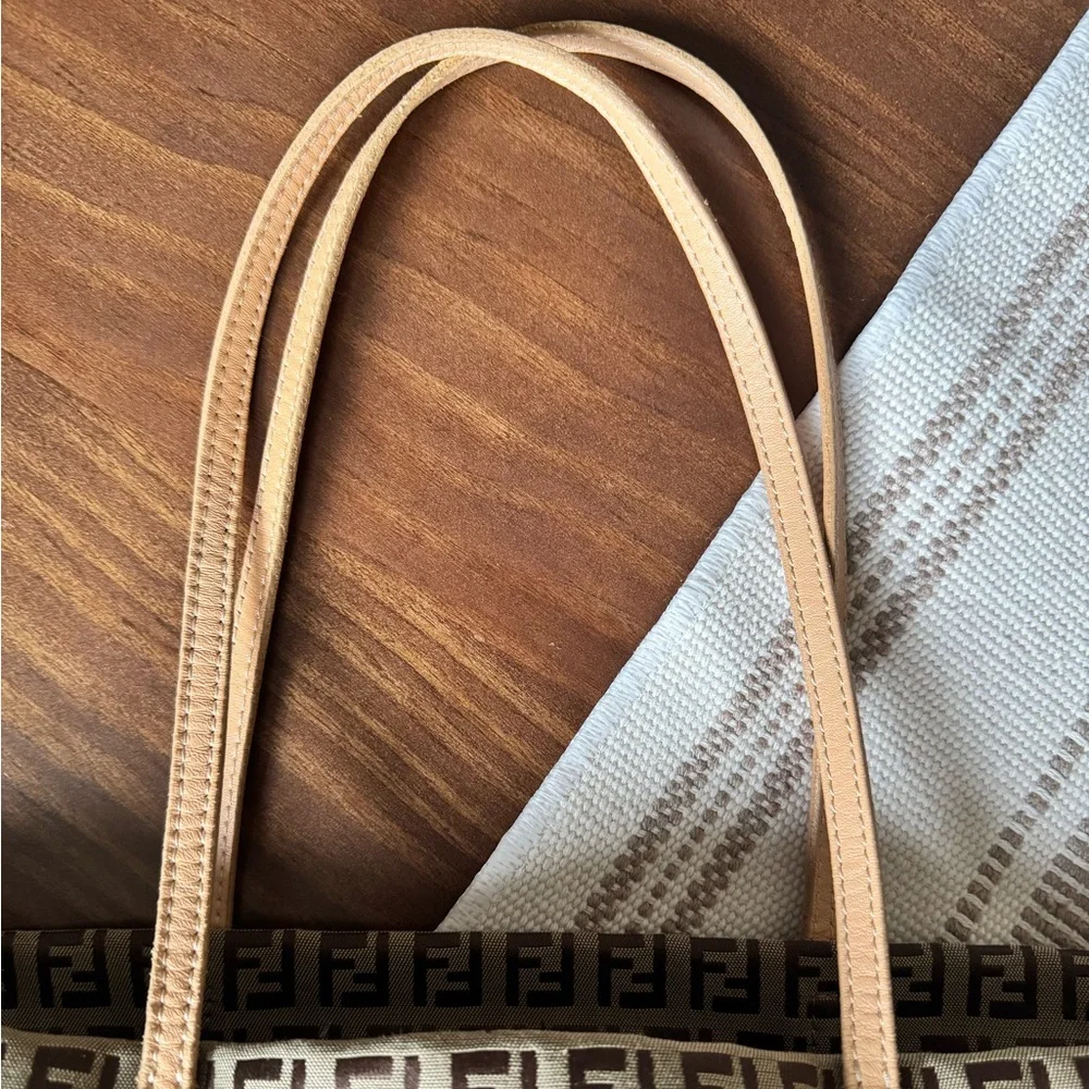 Fendi Signature Brown and Tan Tote - Picture 5 of 11